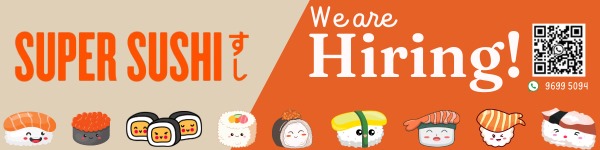 SUPER SUSHI PTE. LTD. is now hiring on FastJobs!